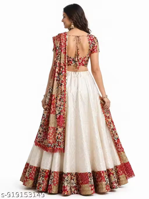 Women Printed Lehenga Choli with Dupatta